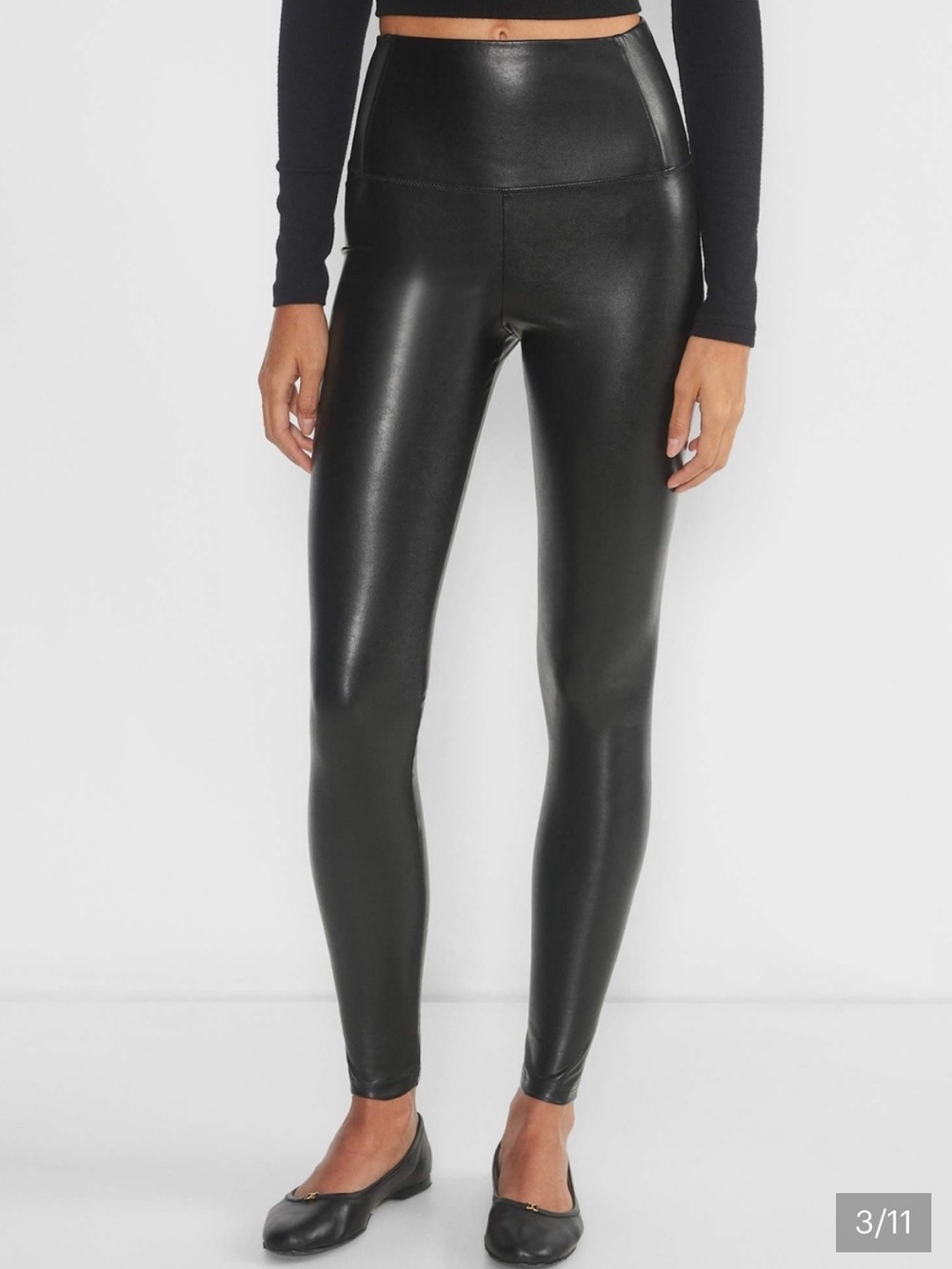 Black Vegan Leather Leggings | Wilfred Free Aritzia